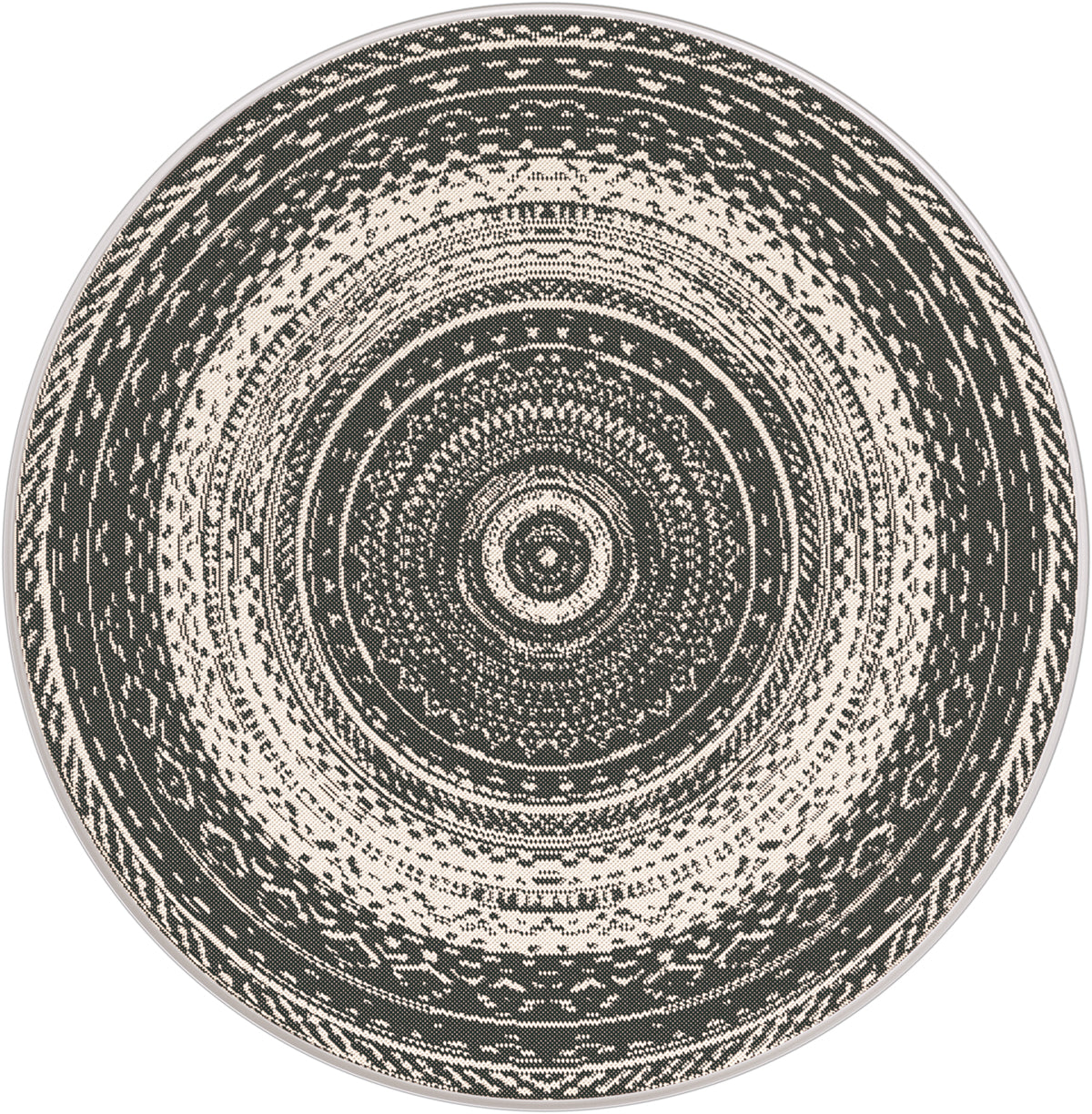 Garden Impressions Buitenkleed Antique donker grijs Ø160cm