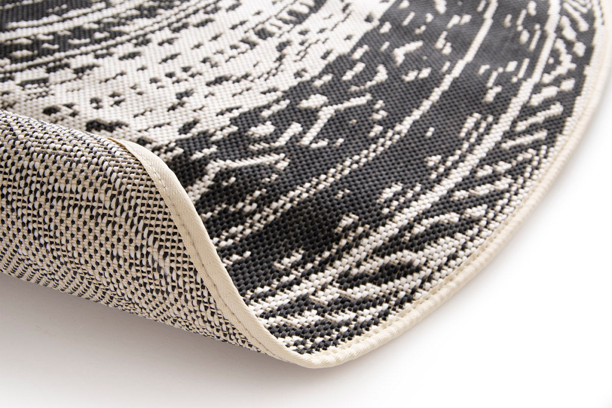 Garden Impressions Buitenkleed Antique donker grijs Ø160cm