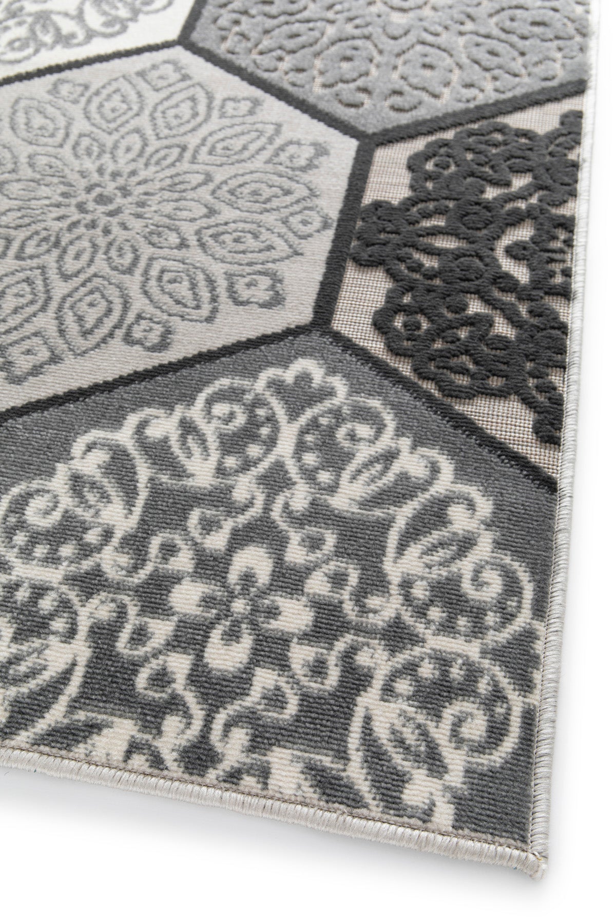 Garden Impressions Buitenkleed Hexagon black 200x290cm