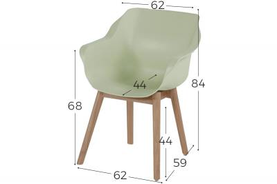 Hartman Sophie teak armchair teak-french green