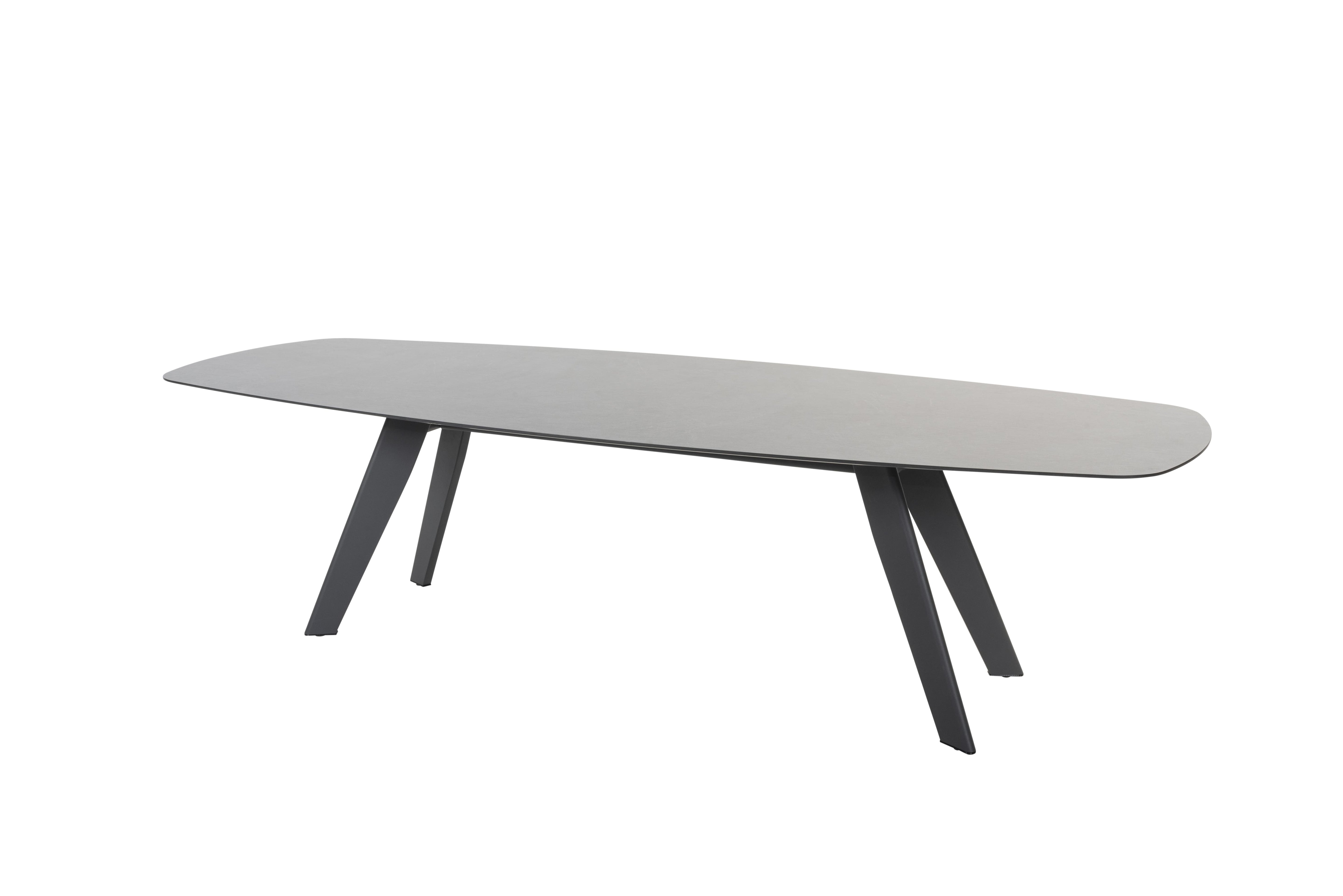4 Seasons Outdoor Diningtafel Montana HPL slate antraciet 280x113cm