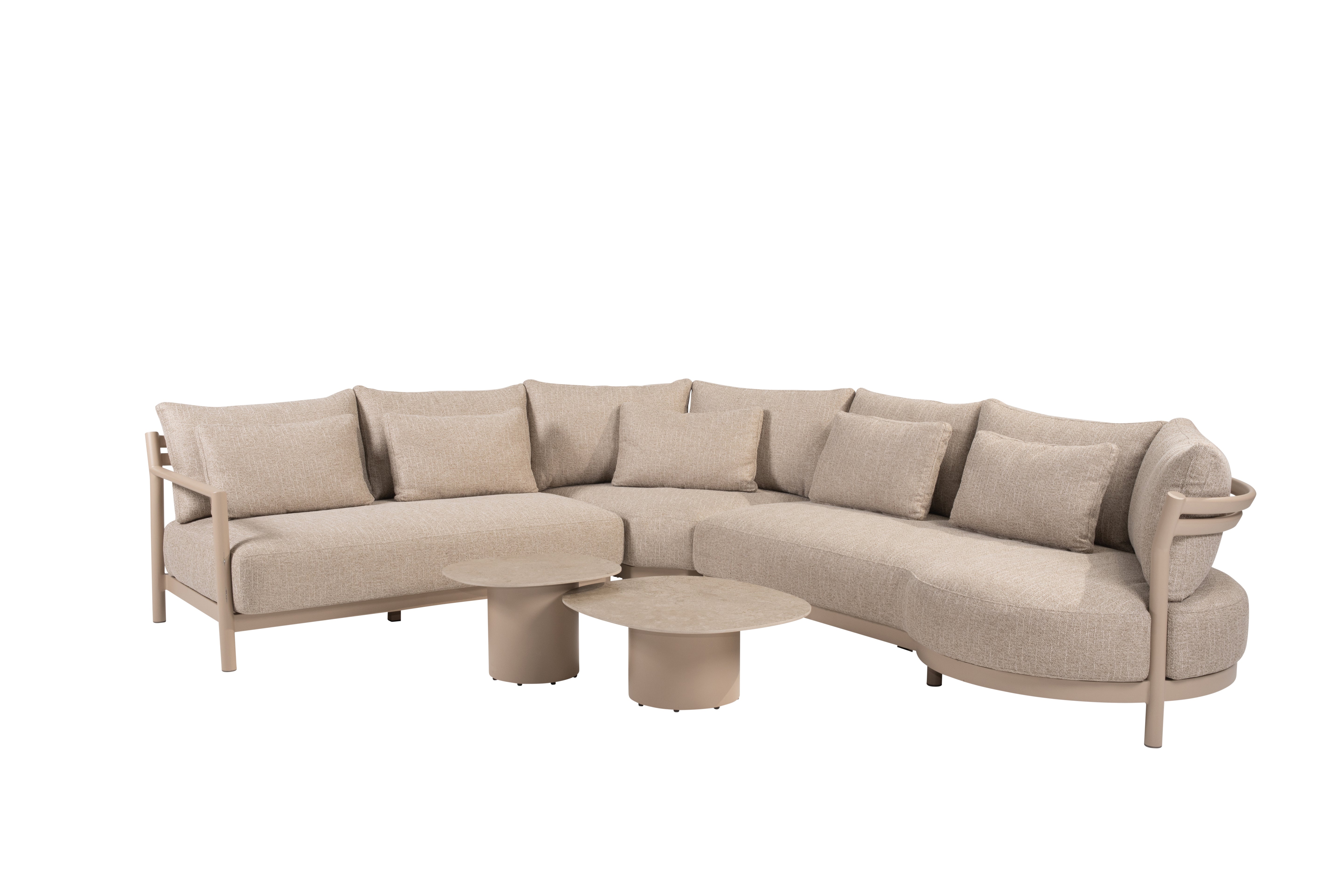 4 Seasons Outdoor Loungehoek Mykonos latte 5-delig