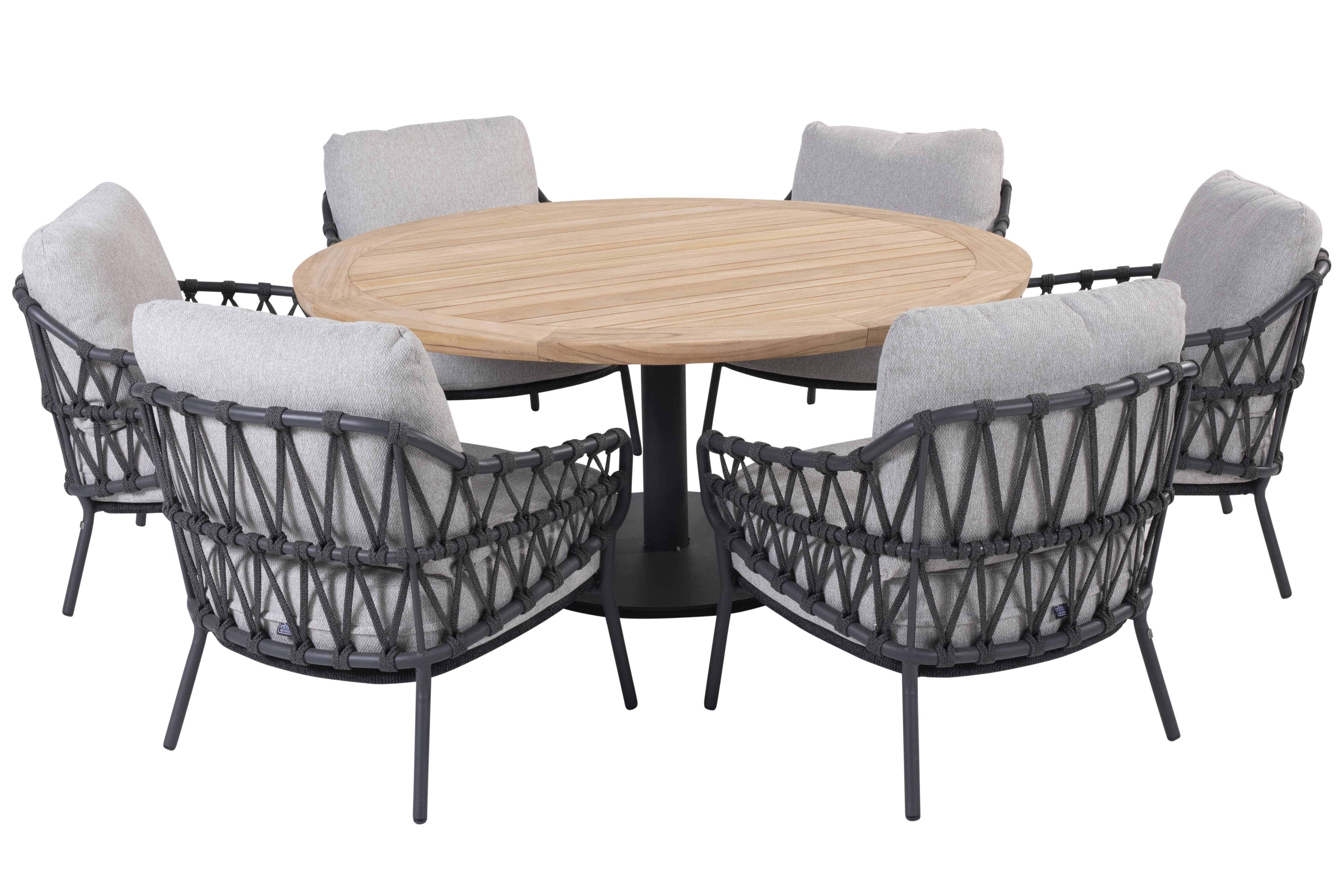 4 Seasons Outdoor calpi-saba Ø160 diningset 7-delig