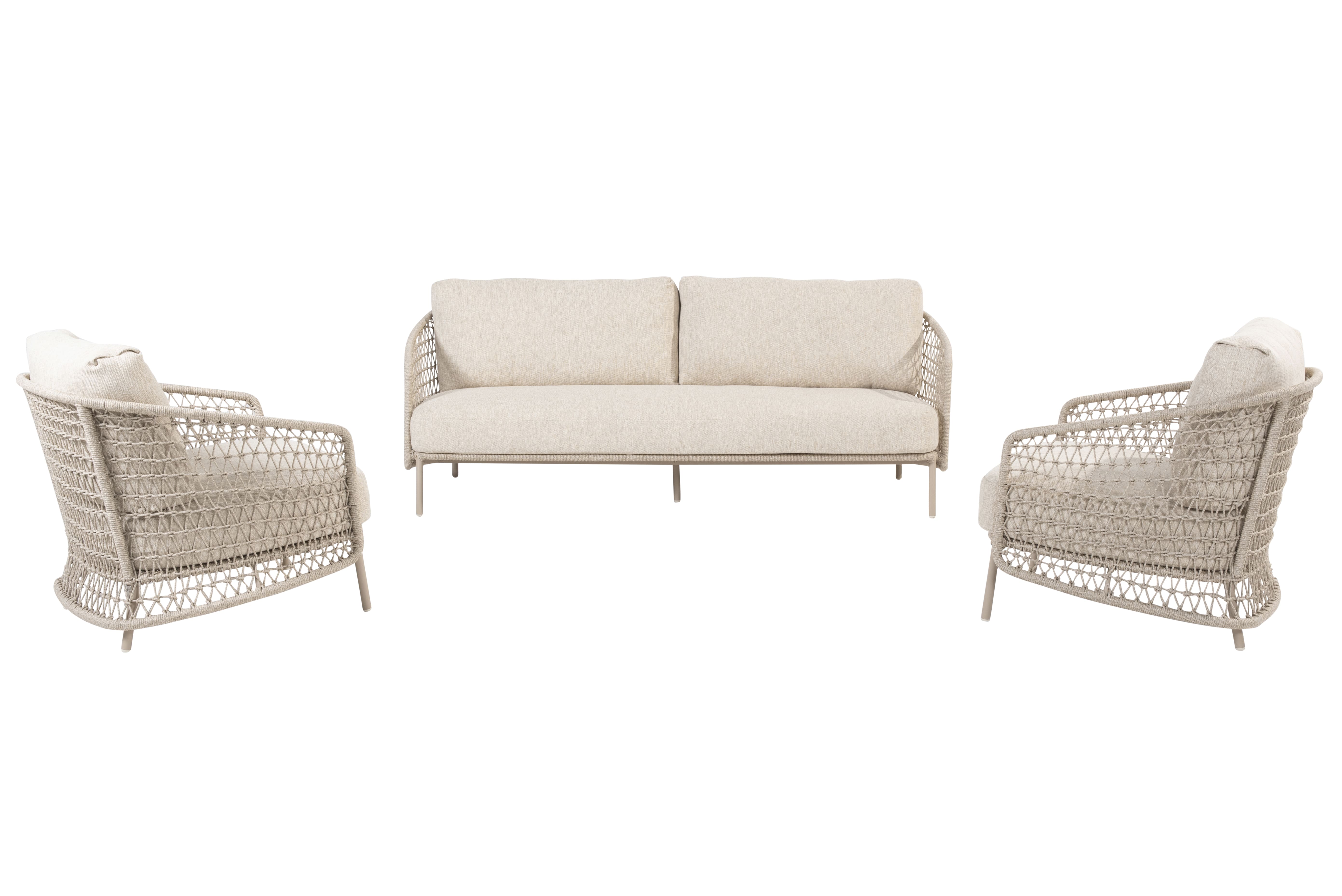 4 Seasons Outdoor Loungeset Puccini 3-delig