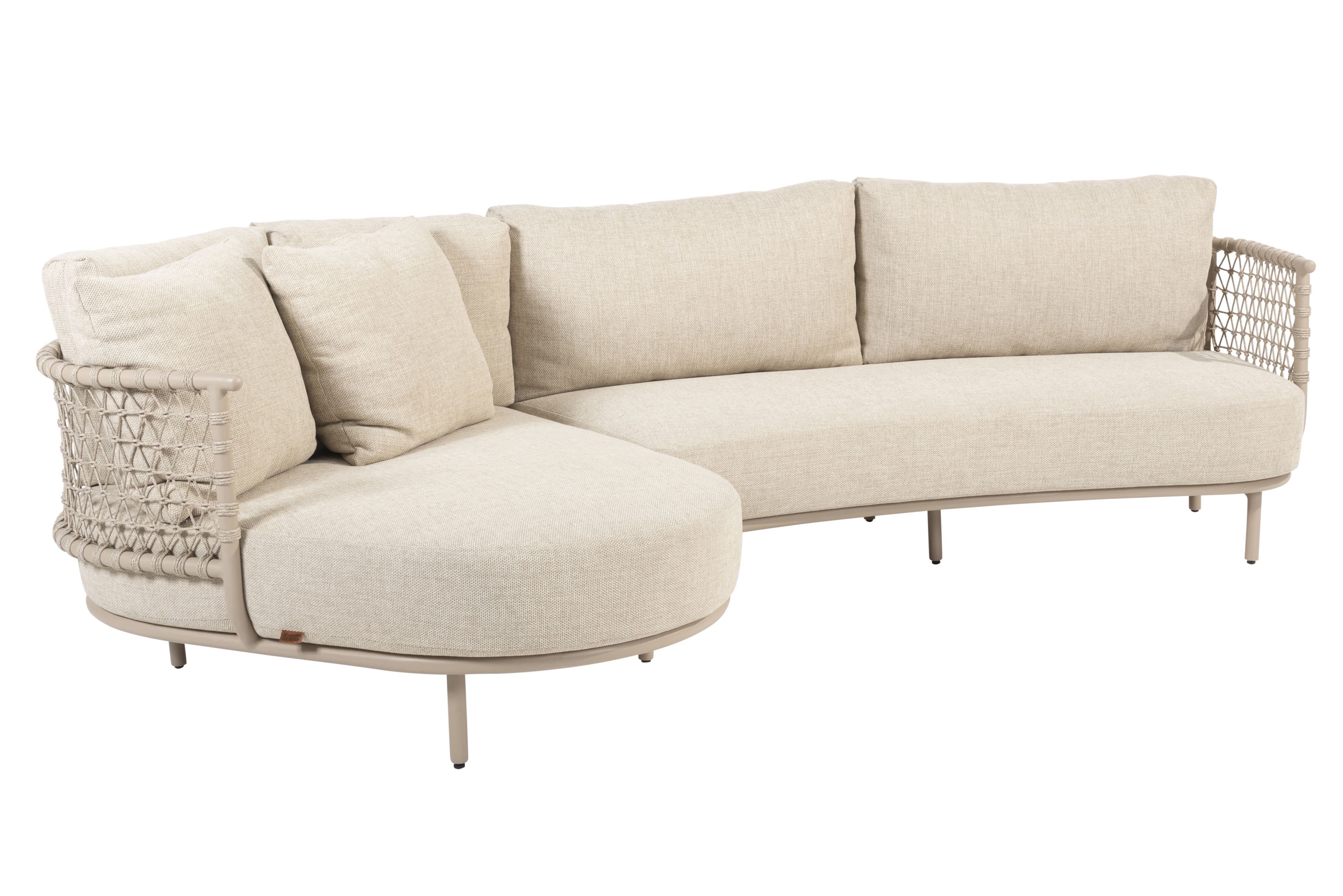 4 Seasons Outdoor Chaise longue Sardinia latte 2-delig showmodel