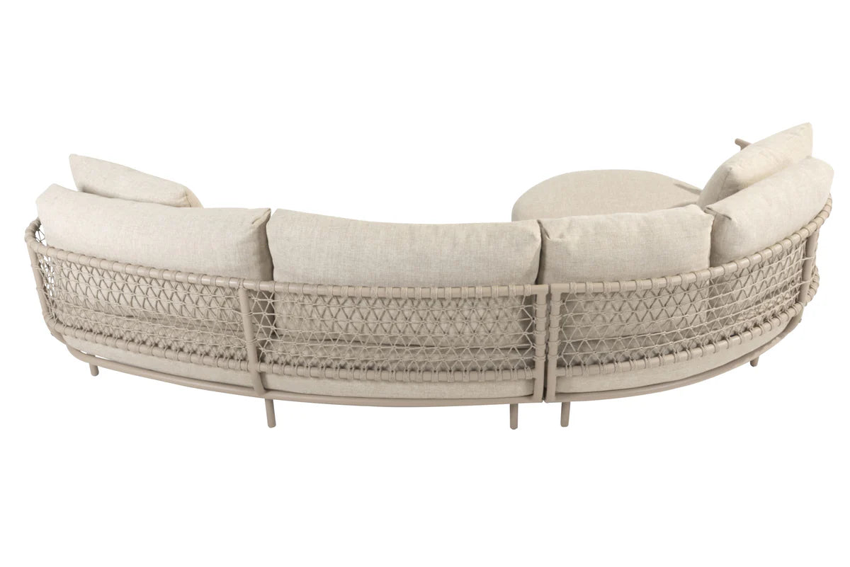 4 Seasons Outdoor Chaise longue Sardinia latte 4-delig
