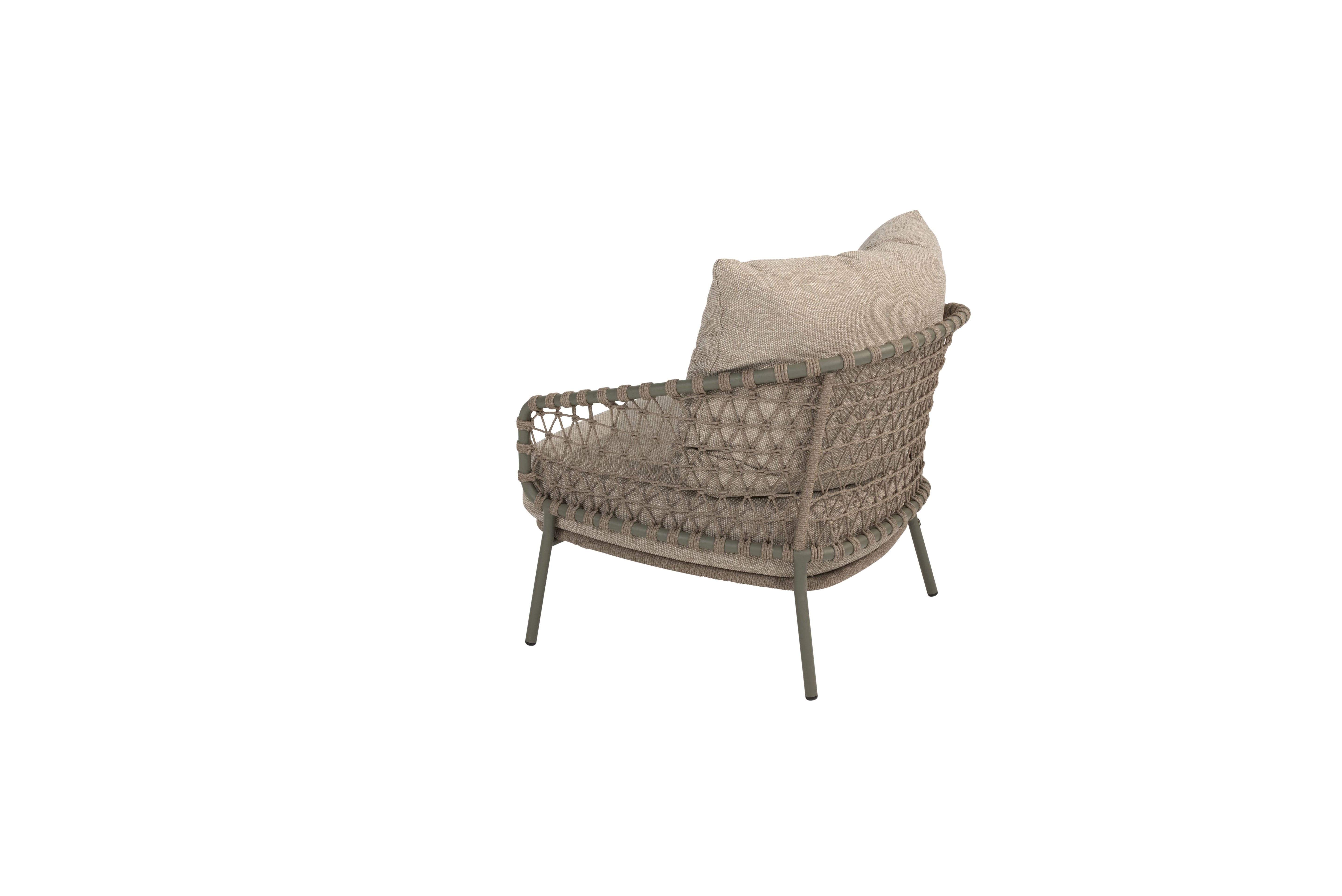 4 Seasons Outdoor Loungeset Jura olive 3-delig showmodel