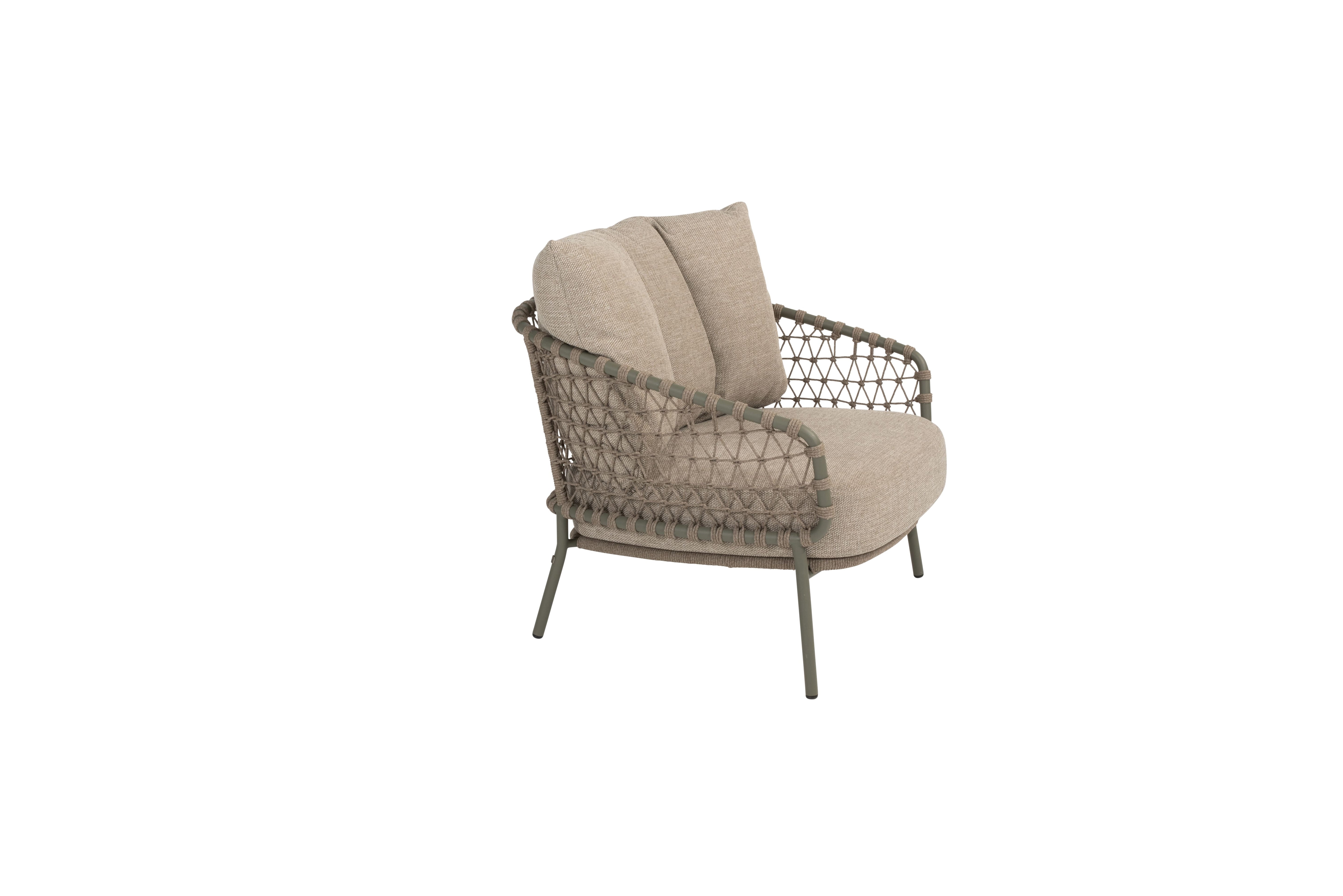 4 Seasons Outdoor Loungeset Jura olive 3-delig showmodel