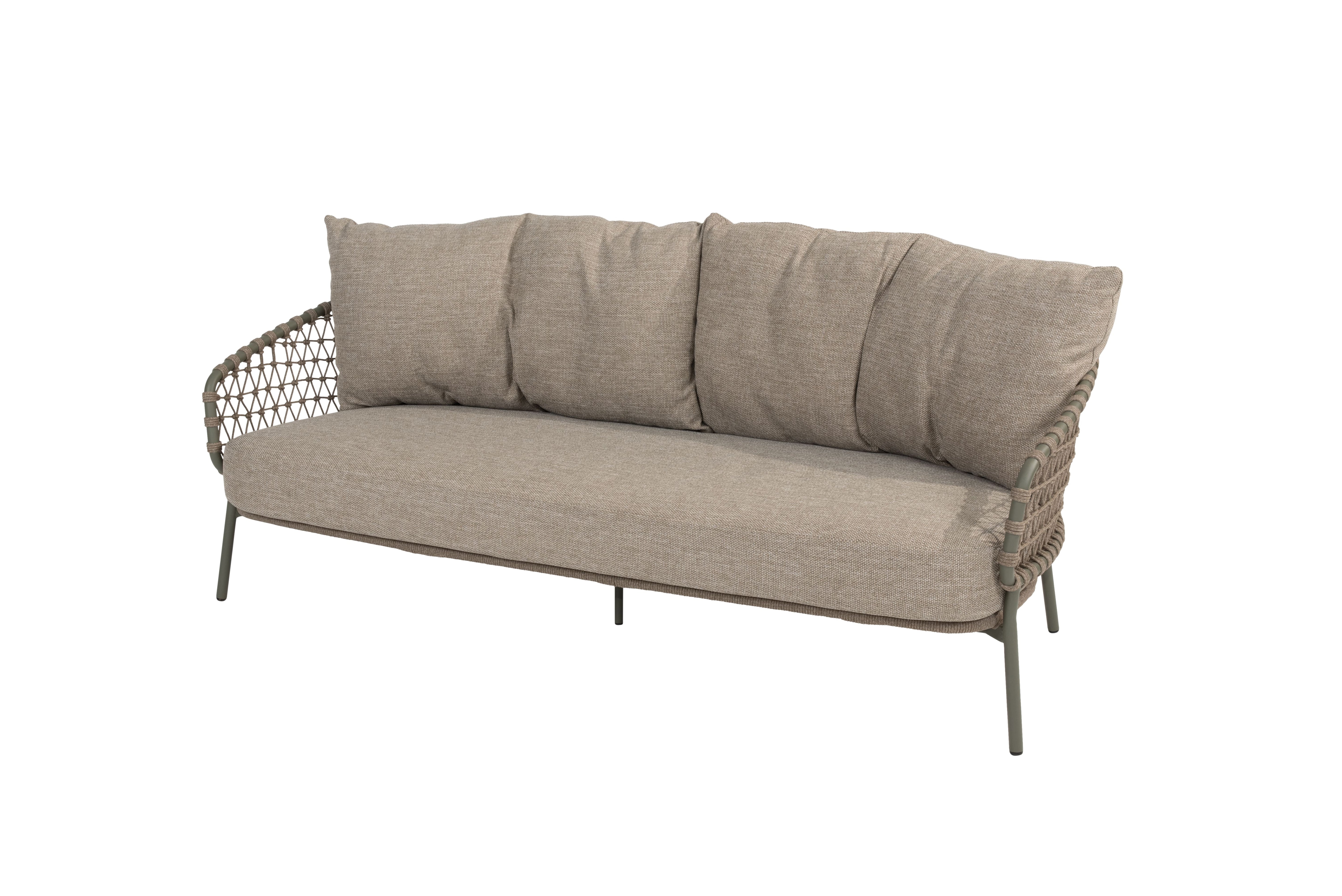 4 Seasons Outdoor Loungeset Jura olive 3-delig showmodel