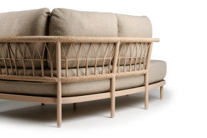 Tierra Outdoor Fresca Loungehoek Rechts champagne