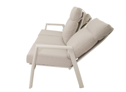 Lesli Living Loungebank Ohio 3-zits crema