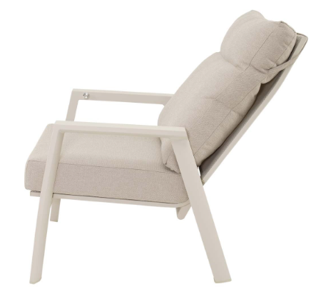 Lesli Living Loungestoel Ohio crema