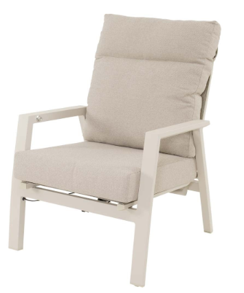 Lesli Living Loungestoel Ohio crema