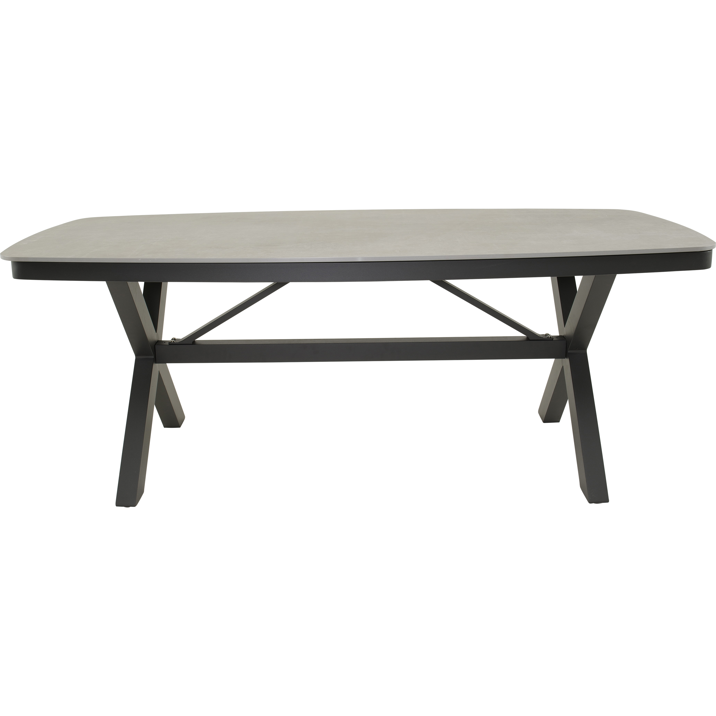 Lesli Living Diningtafel Davos antraciet deens ovaal 200x100cm