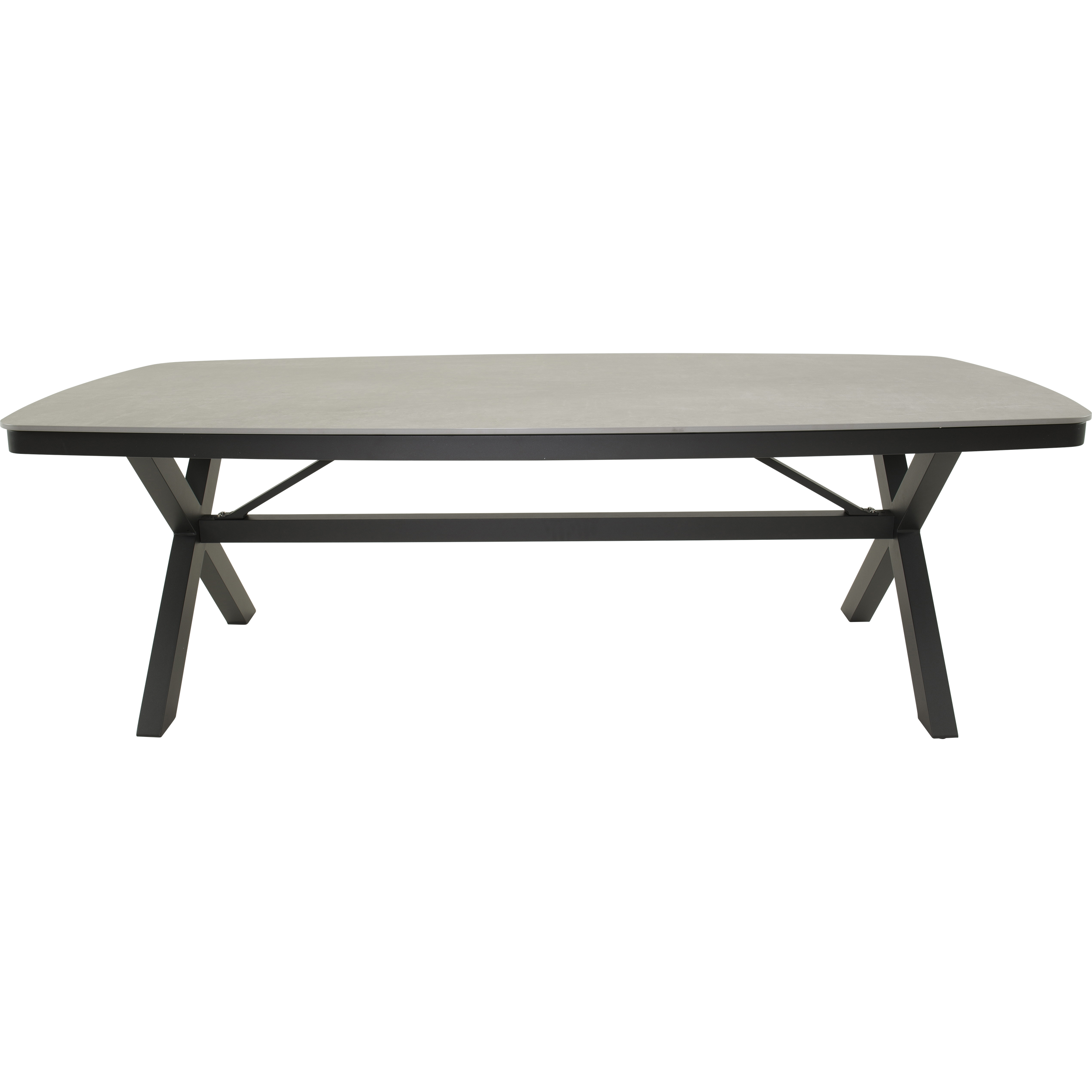 Lesli Living Diningtafel Davos antraciet deens ovaal 240x100cm