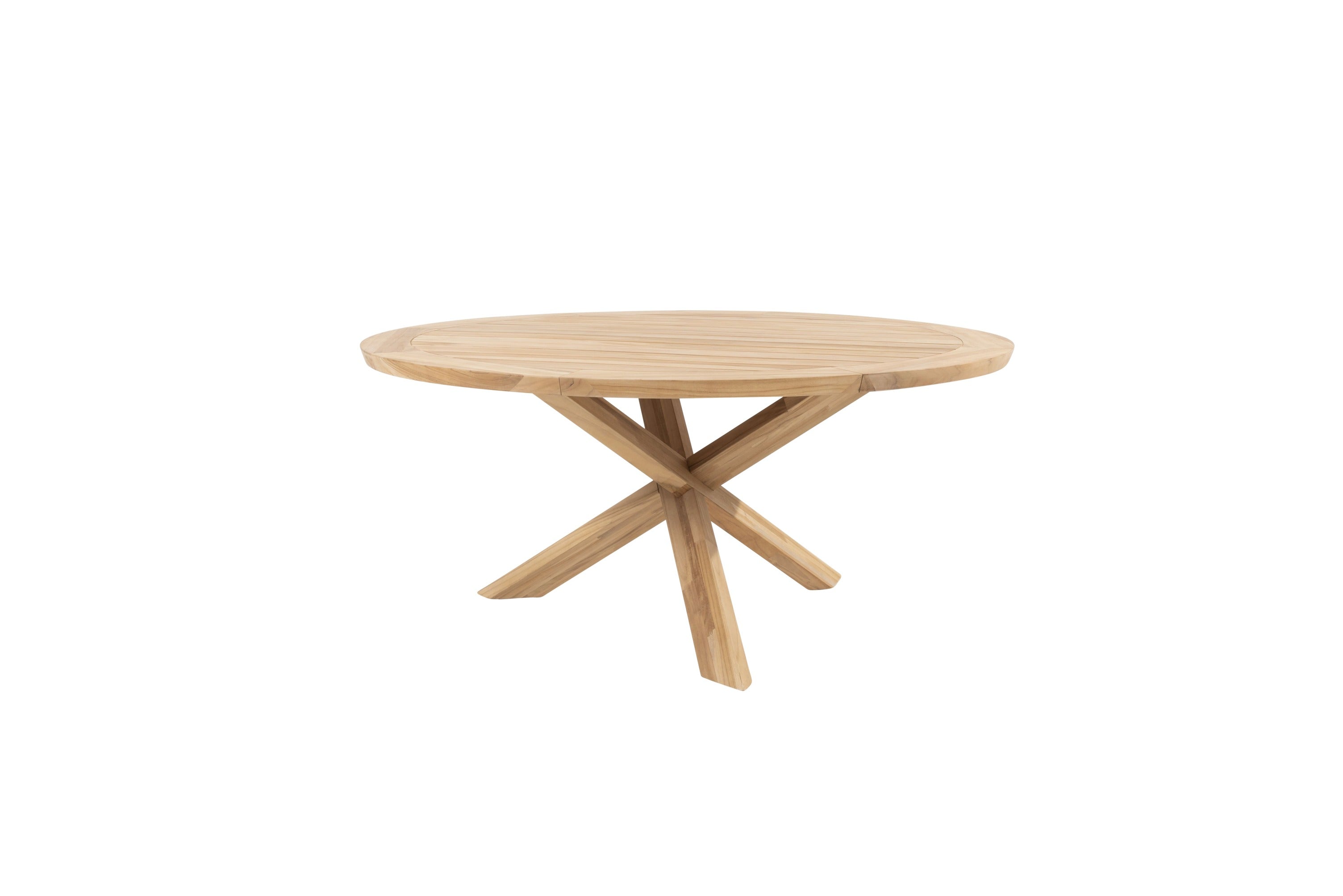 4 Seasons Outdoor Diningset Fabrice latte-Prado ø160cm 7-delig