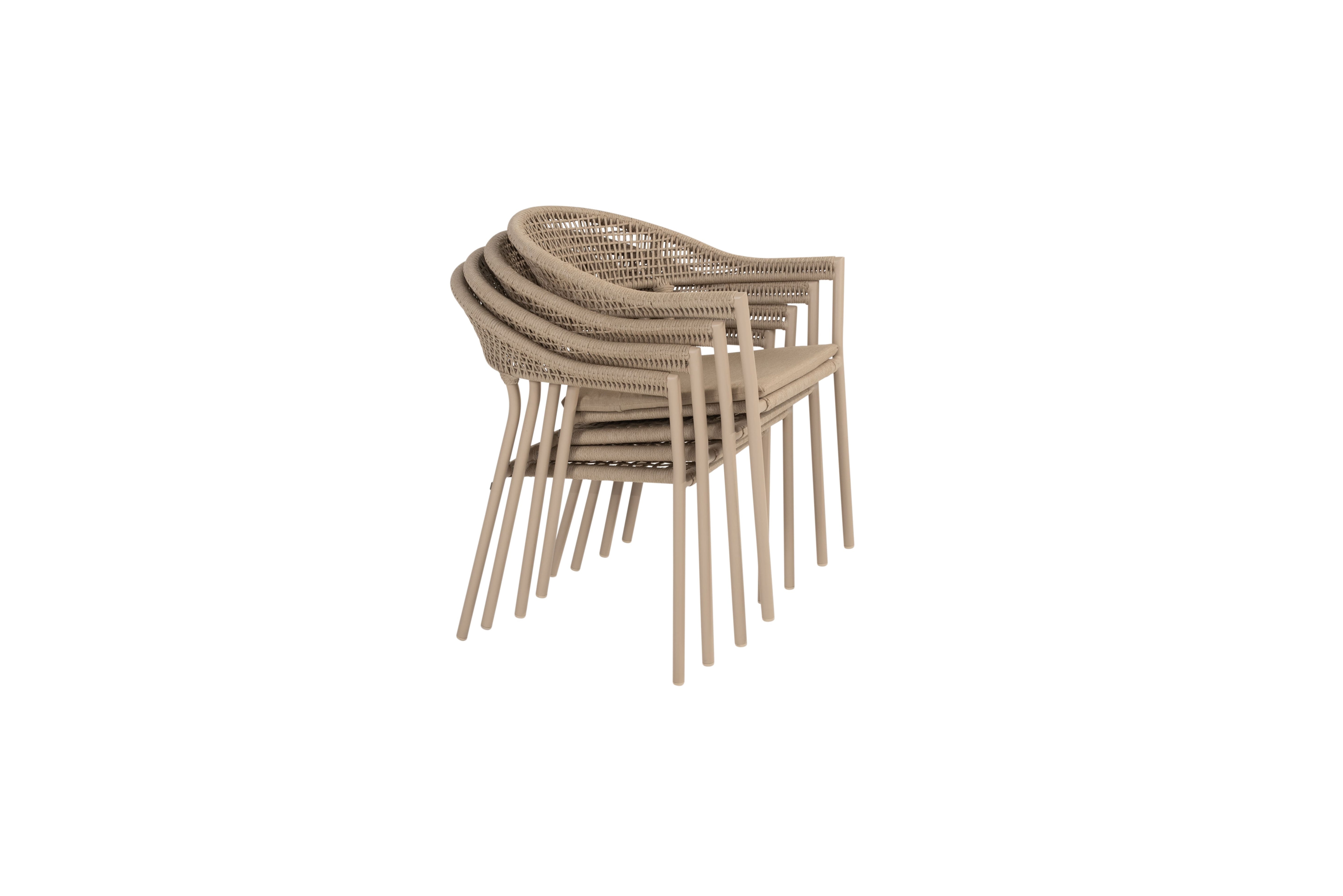 Taste 4SO Diningset Sienna latte-Prado barrel 240x105cm 7-delig