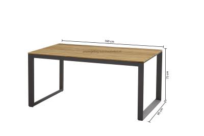 Taste 4SO Diningtafel Heritage teak 160x95cm