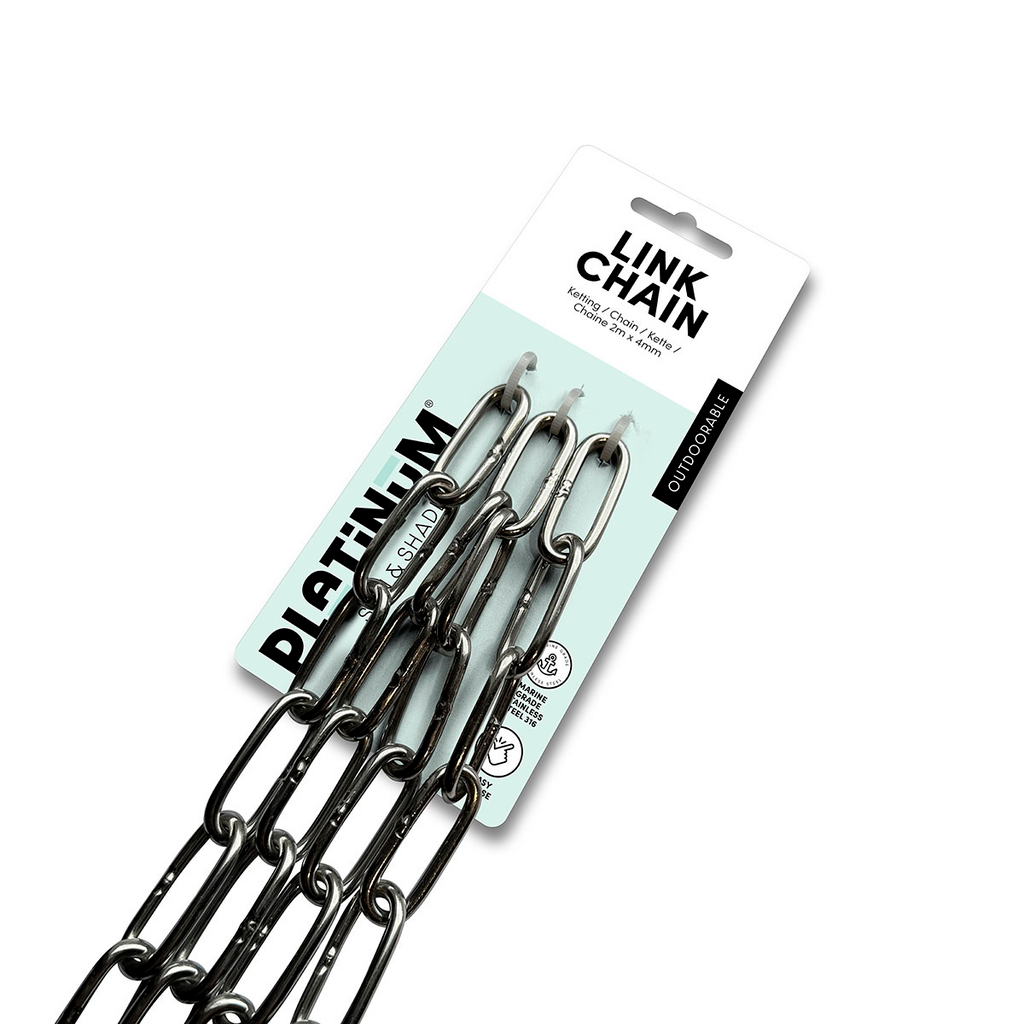 Ketting schalm 4mm, lang 2,0m, RVS