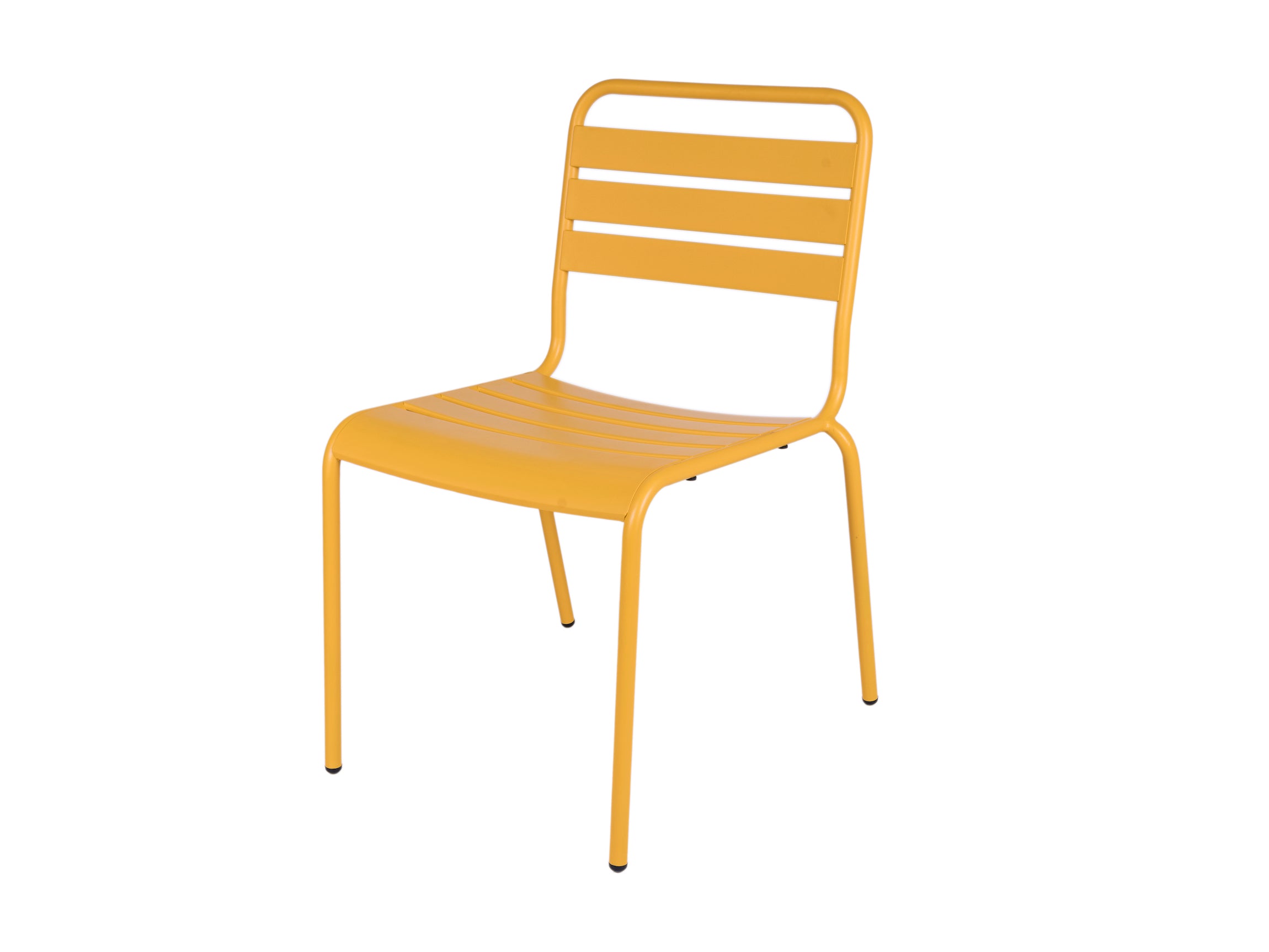 MaximaVida Max metalen tuinstoel okergeel 2 stuks