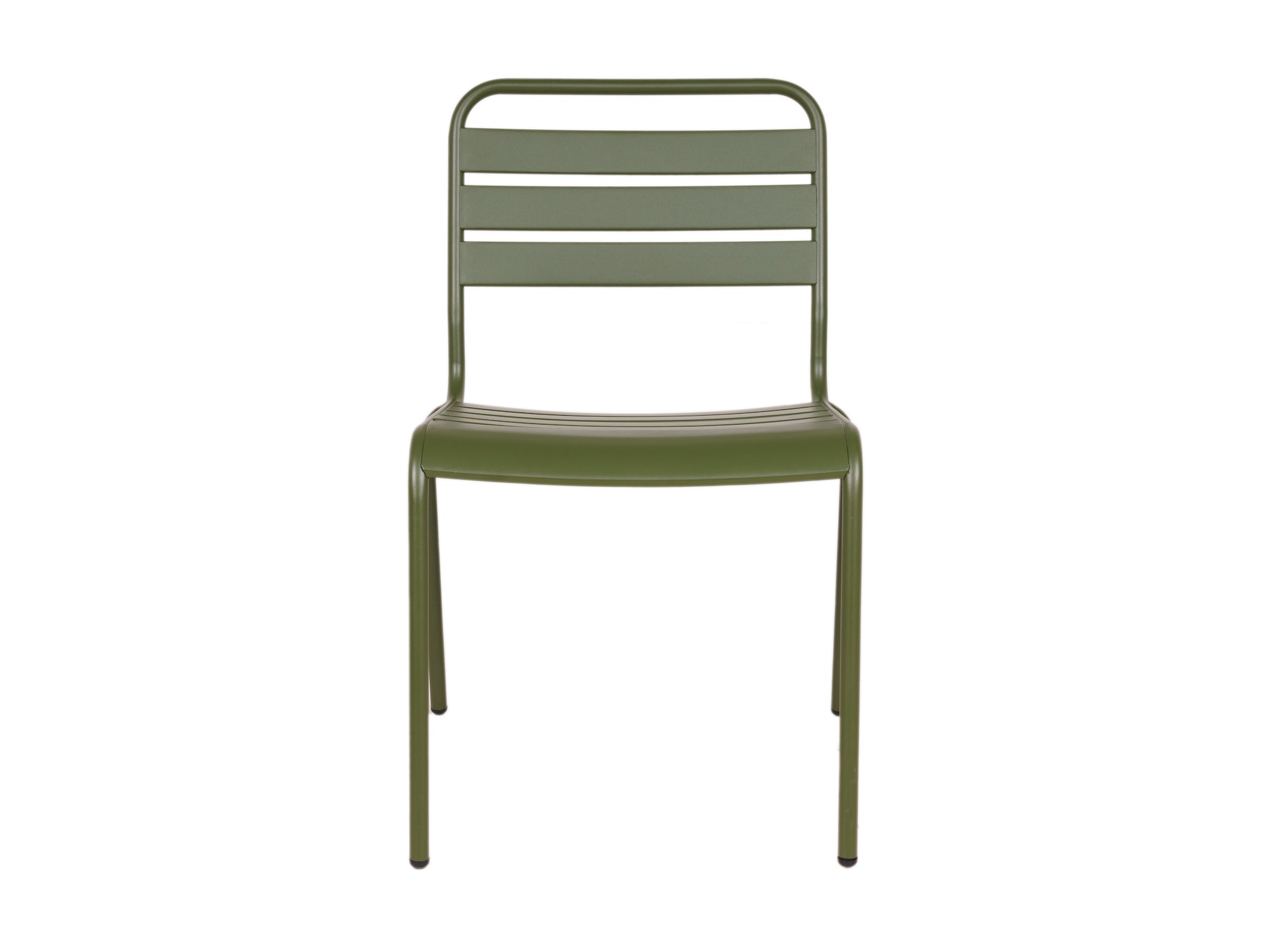 MaximaVida Max metalen tuinstoel olijfgroen 2 stuks