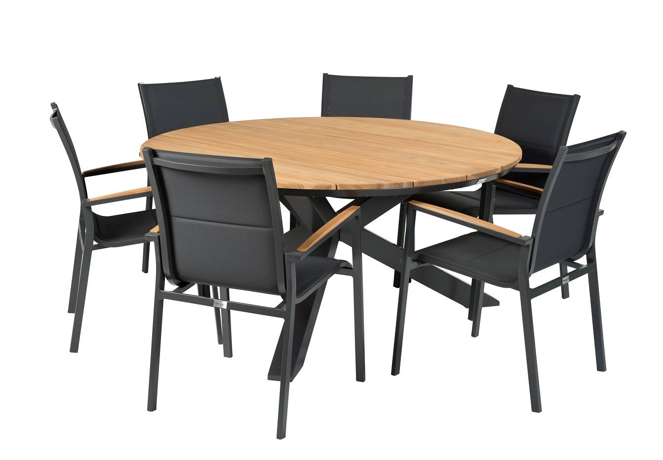 Tierra Outdoor Diningset Foxx-Omnigo ø150cm 7-delig