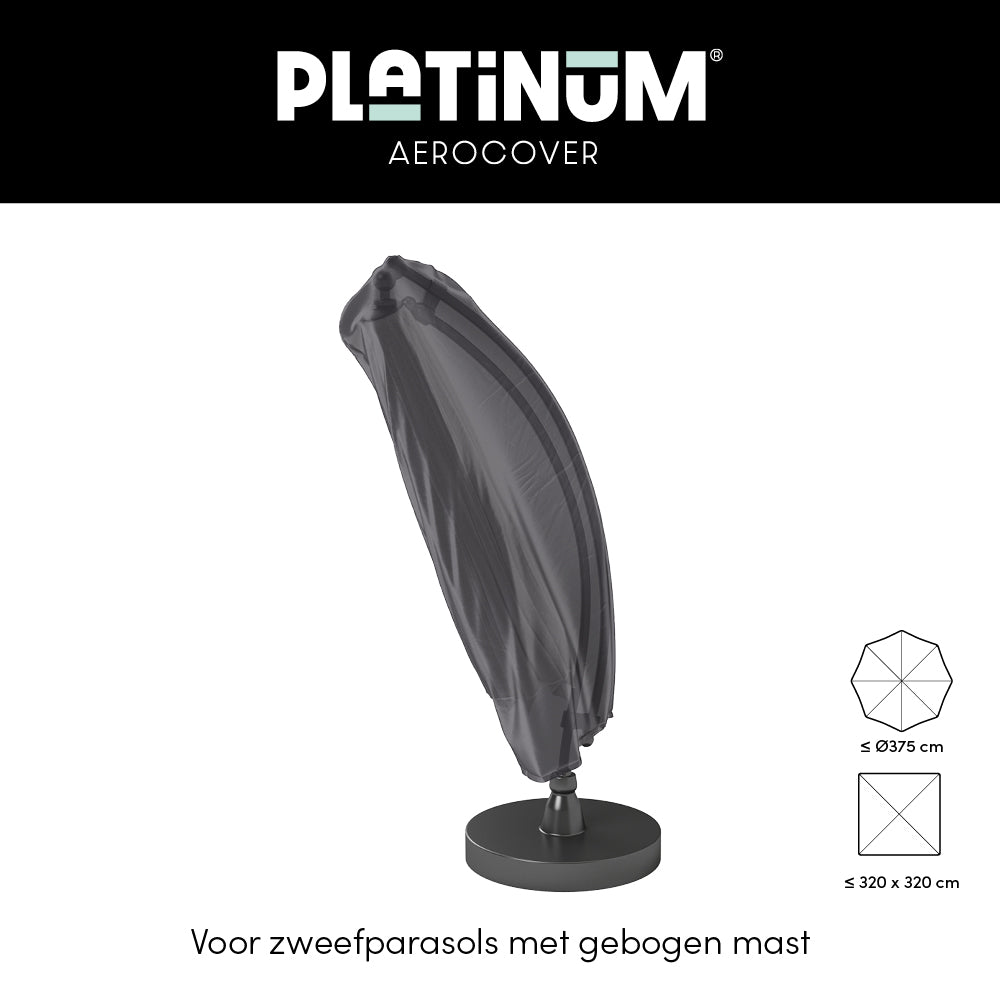 Platinum Zweefparasolhoes H250x85cm