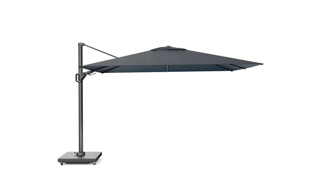 Platinum Zweefparasol Challenger T² Premium 260x350cm Faded Black