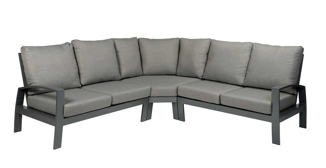 Tierra Outdoor Loungehoek Valencia charcoal 3-delig