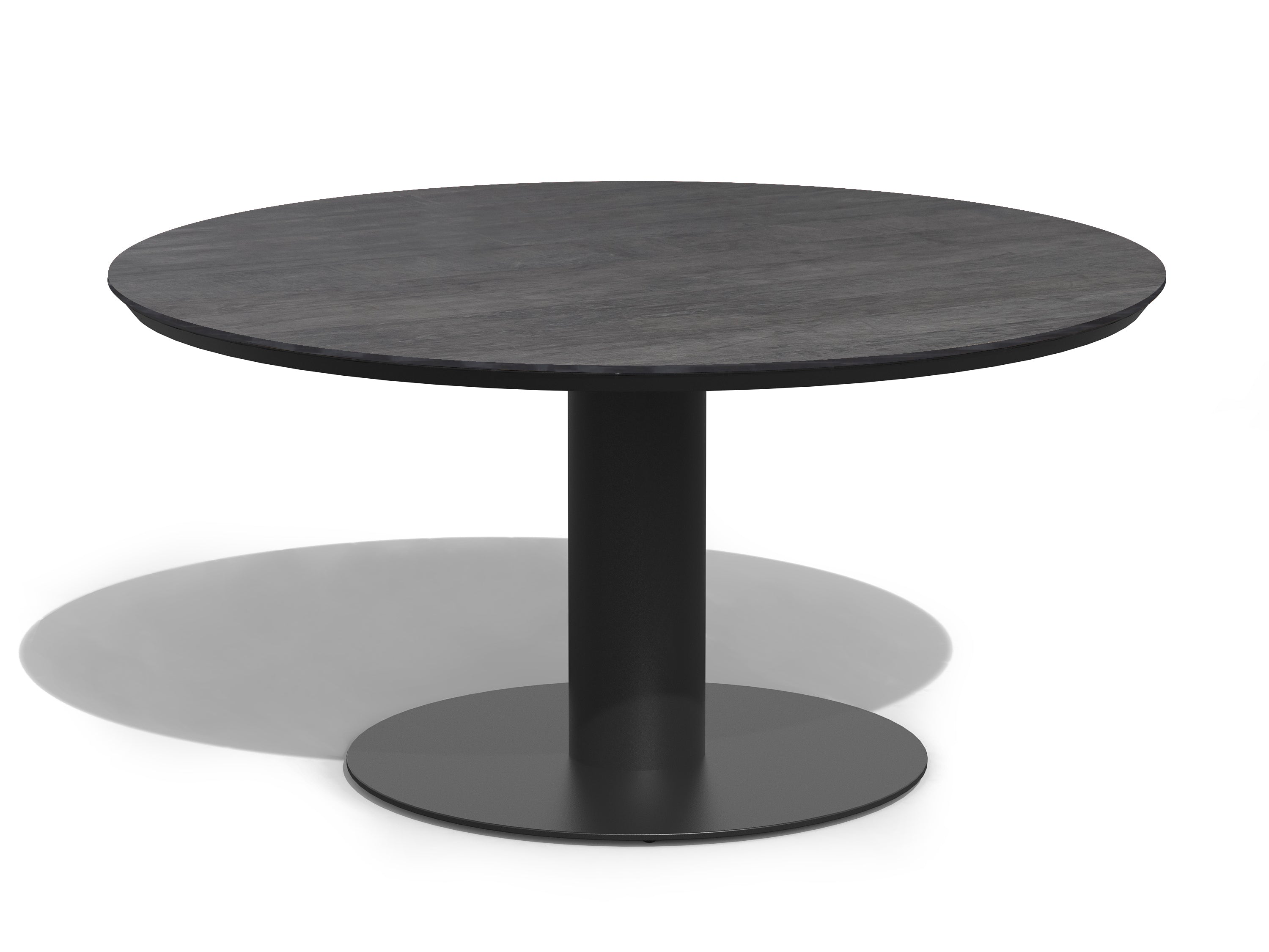 Tierra Outdoor Low Diningtafel Morena forest grey Ø120cm