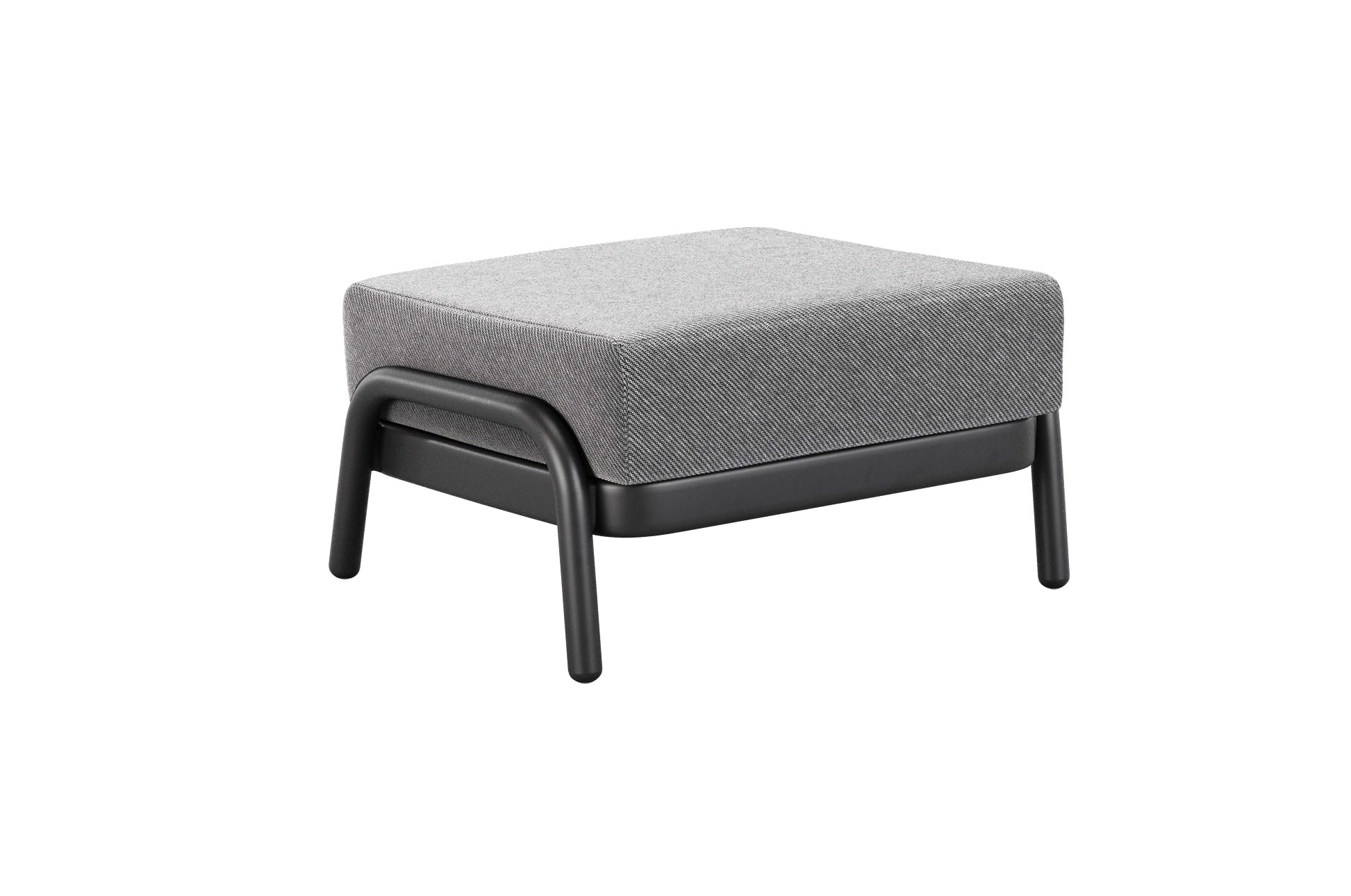 Tierra Outdoor Hocker Fiona charcoal