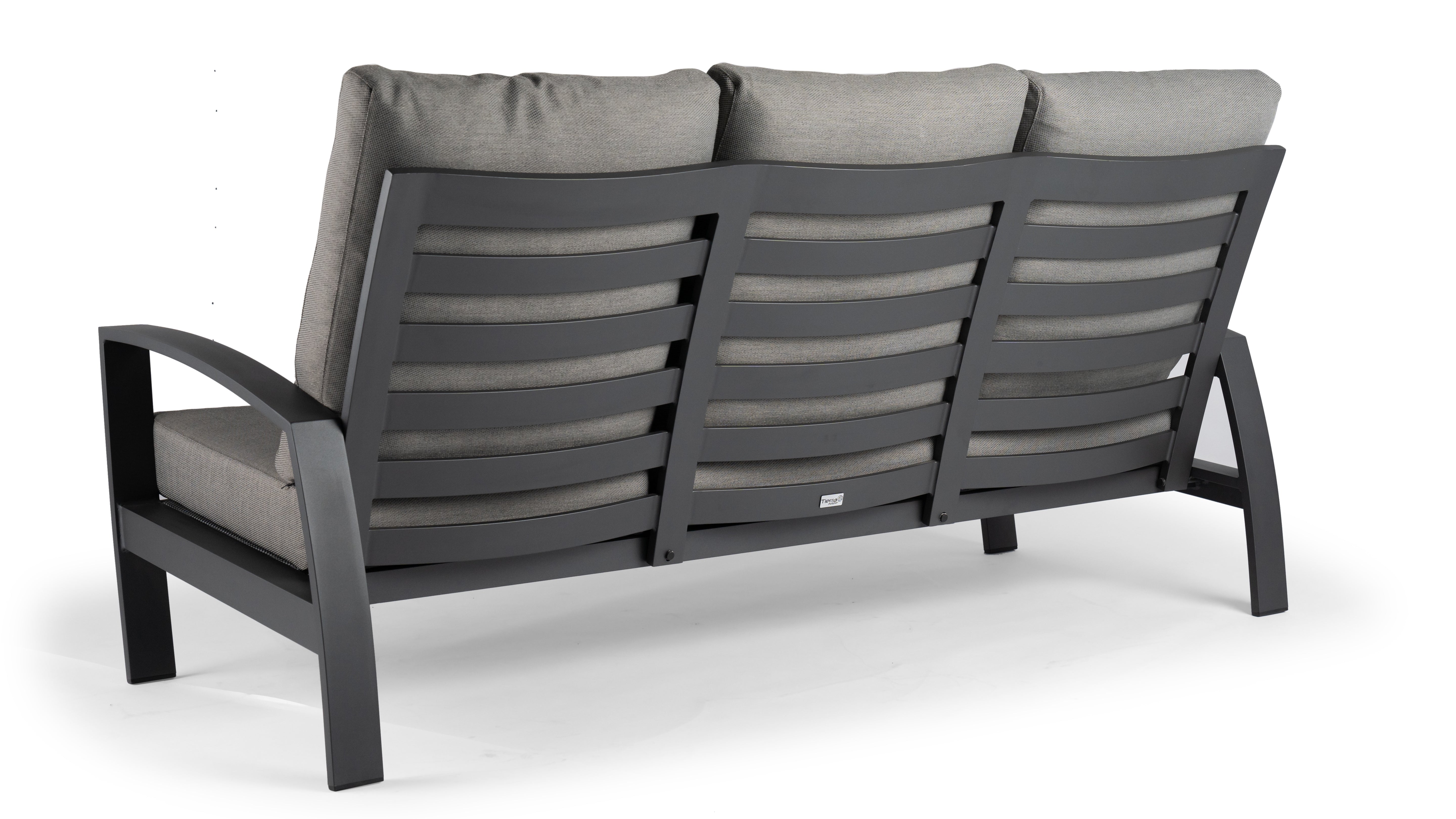 Tierra Outdoor Loungebank 3-zits Valencia charcoal