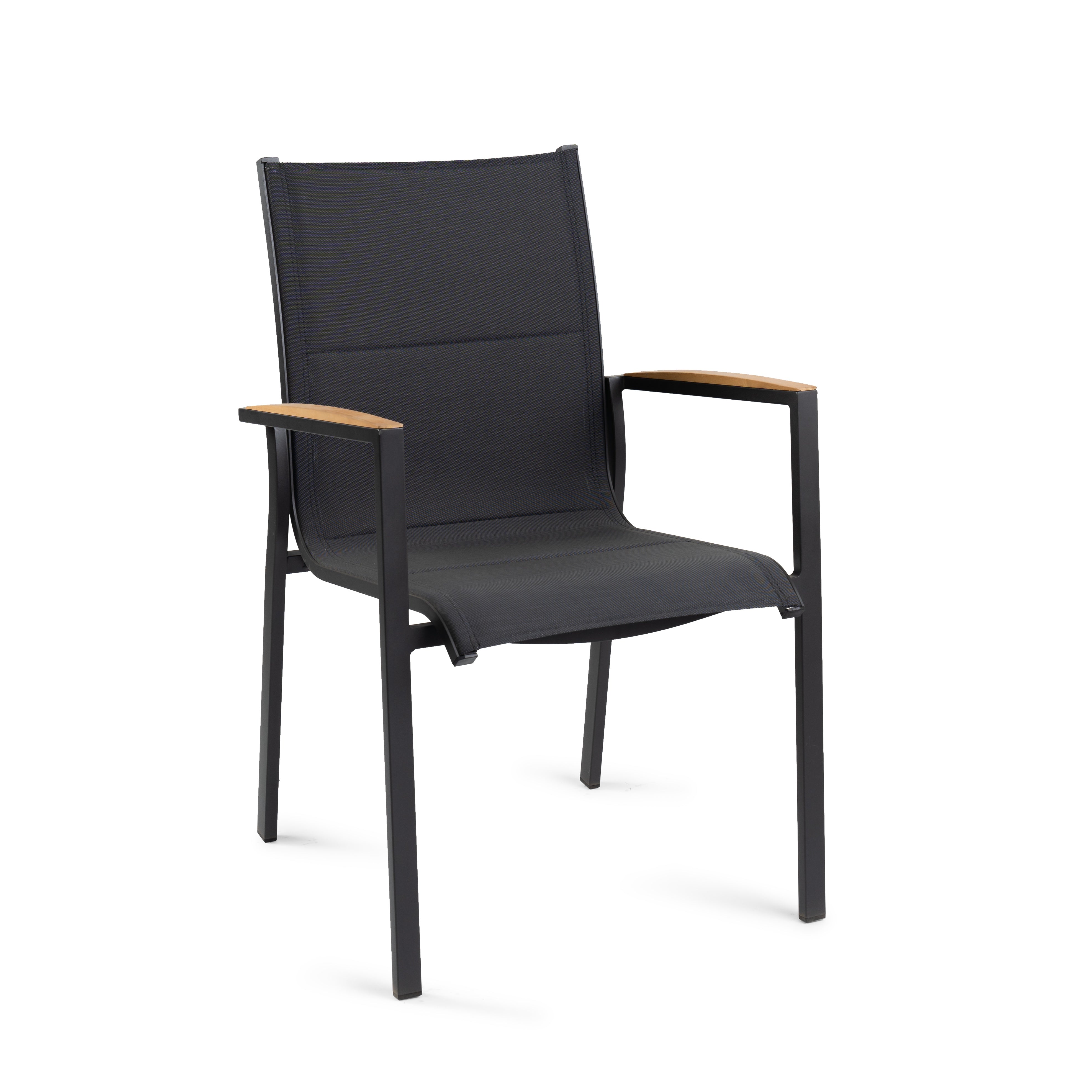 Tierra Outdoor Diningset Foxx teak laag - Orbital Ø120cm 5-delig