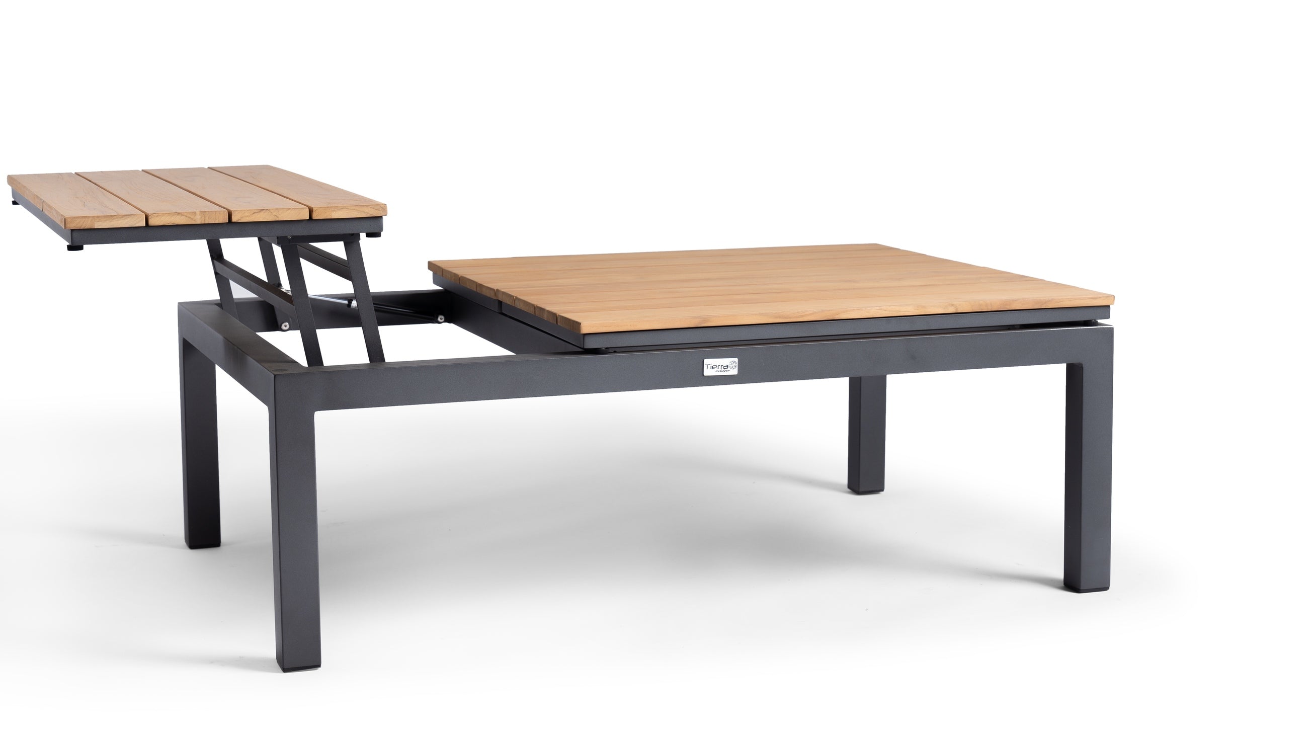 Eettafel voor buiten, tuintafel steigerhout, buitentafel stalen poten Eettafel voor buiten, tuintafel steigerhout, buitentafel stalen poten