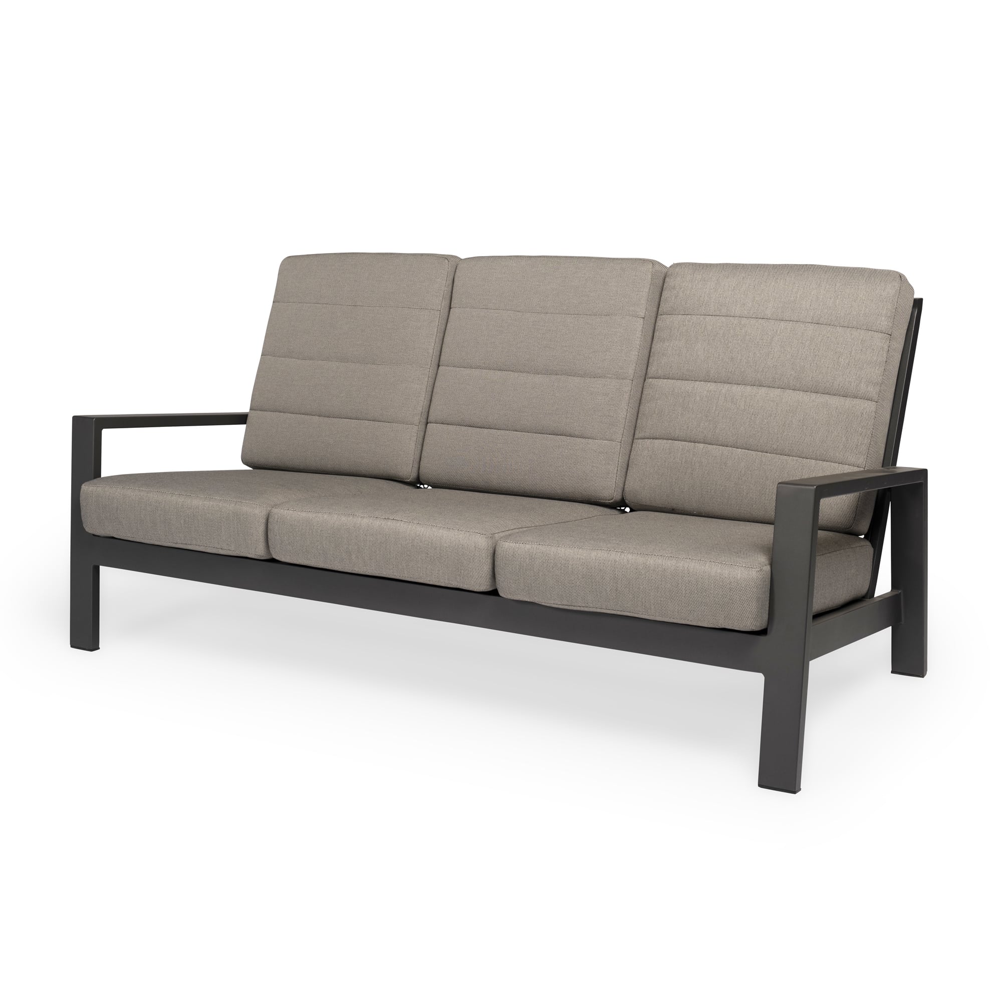 Tierra Outdoor Loungebank 3-zits Queens charcoal