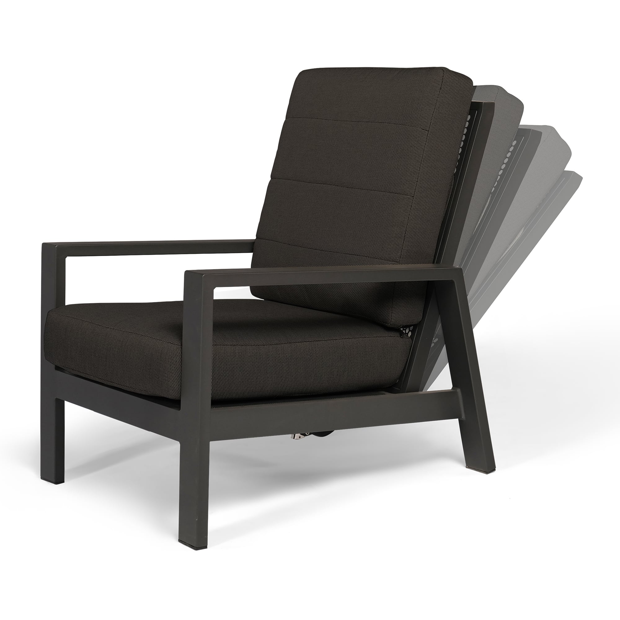 Tierra Outdoor Loungestoel Verstelbaar Queens black