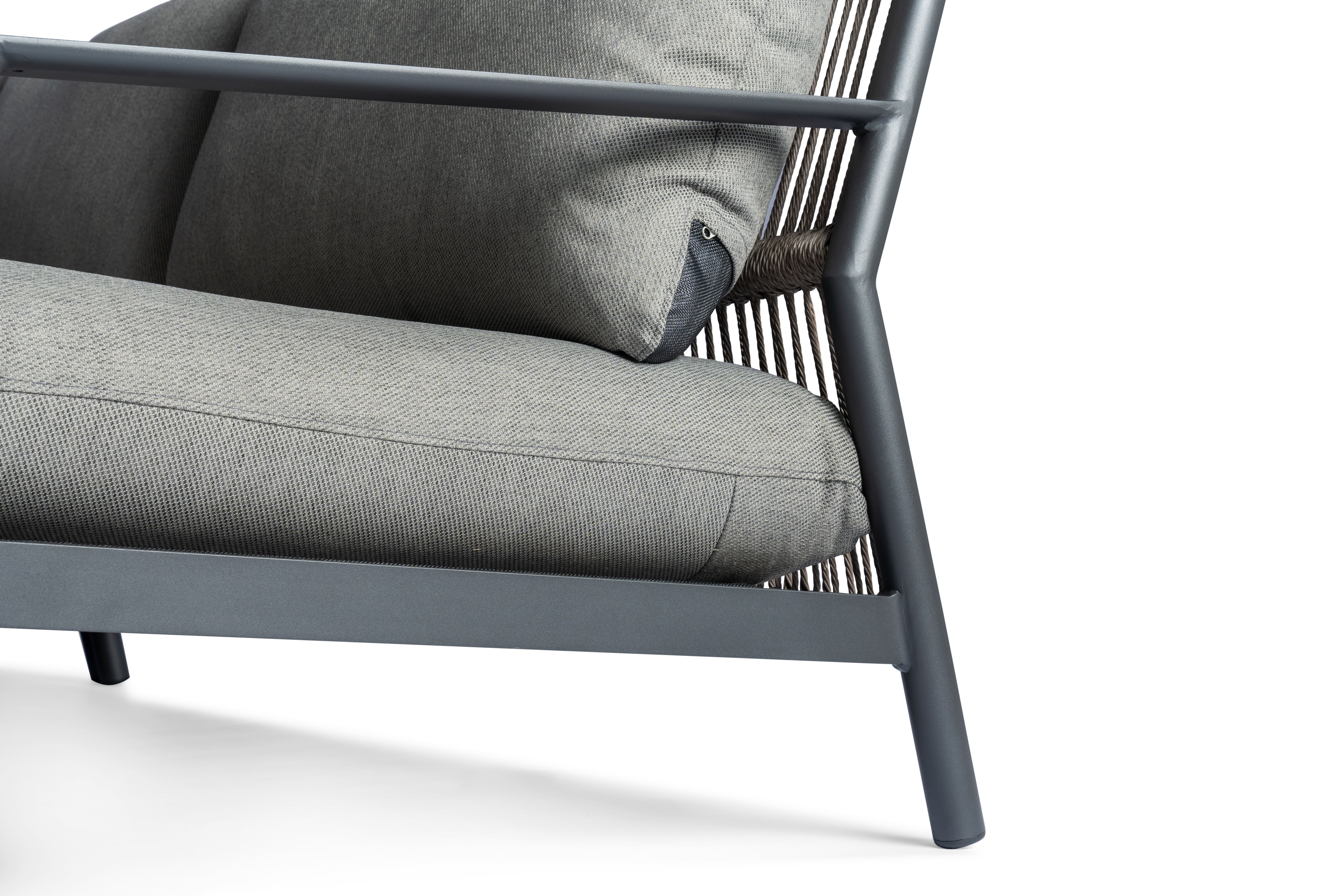 Tierra Outdoor Loungehoek Monti Charcoal 4-delig
