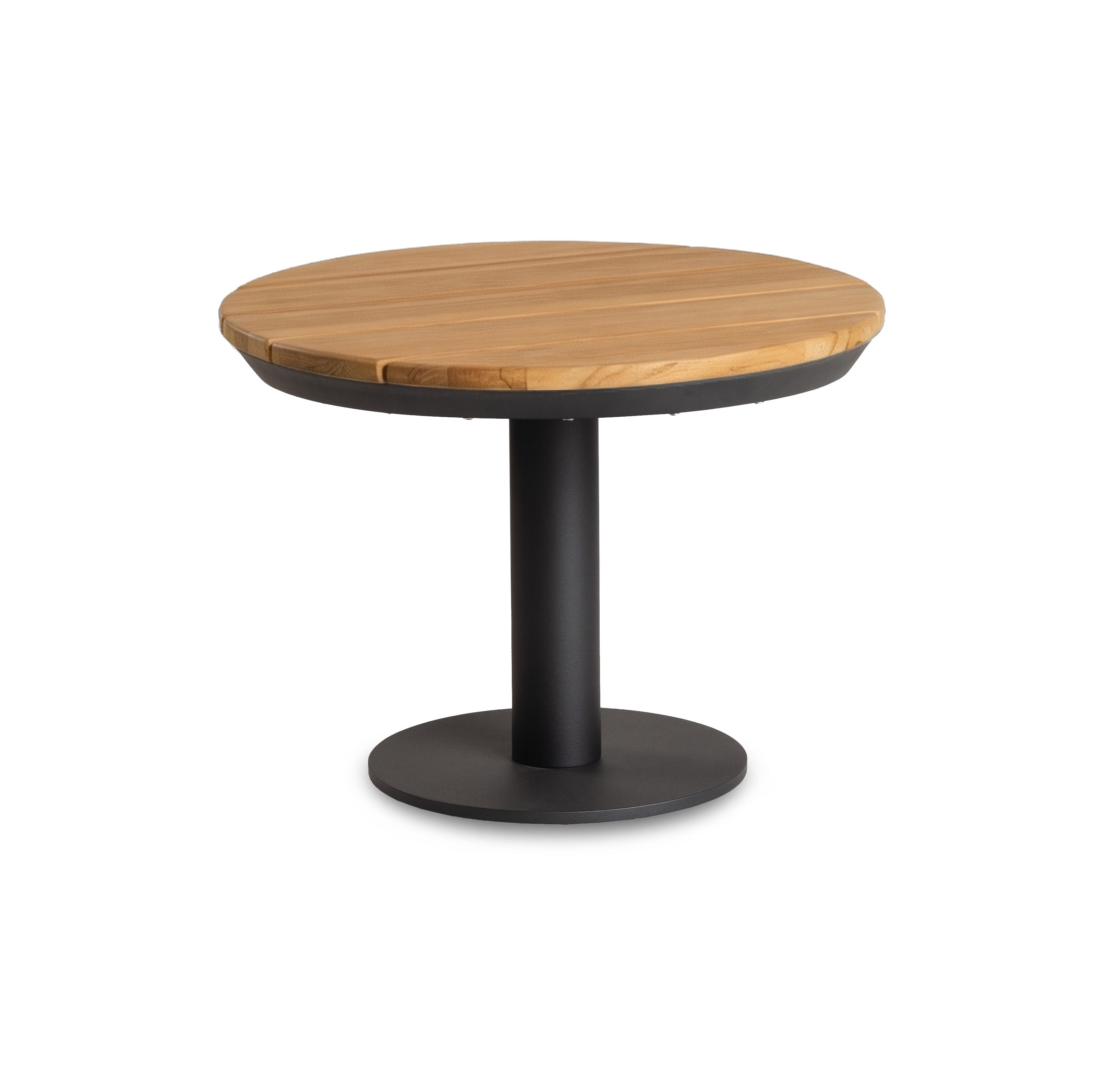 Tierra Outdoor Loungetafel Cana charcoal/teak Ø50x37 cm