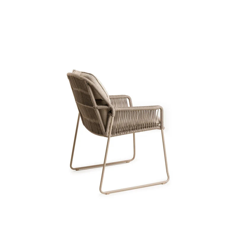 Tierra Outdoor Diningset Rivera champagne - Elegante ophira 219x92cm 7-delig