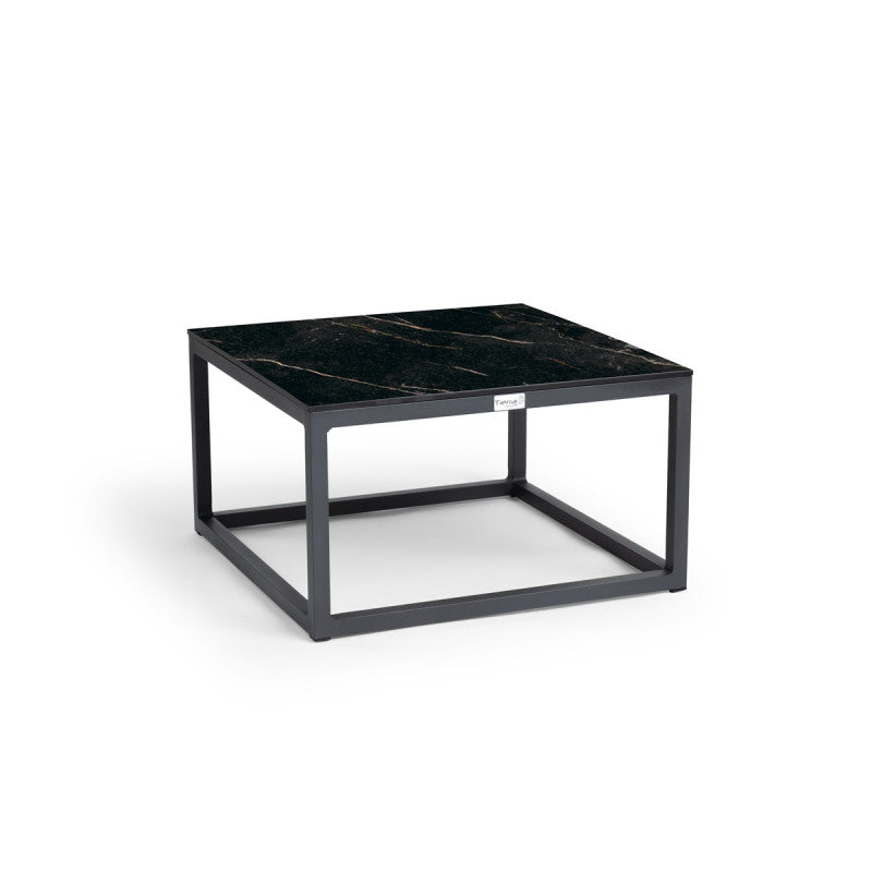 Tierra Outdoor Rio M Loungetafel Marble 60x60cm charcoal