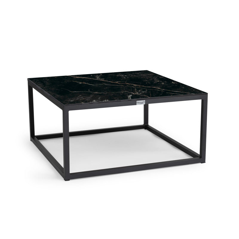 Tierra Outdoor Rio L Loungetafel marble 80x80cm charcoal