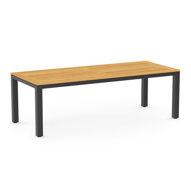 Tierra Outdoor Diningtafel Briga charcoal-teak 240x100cm