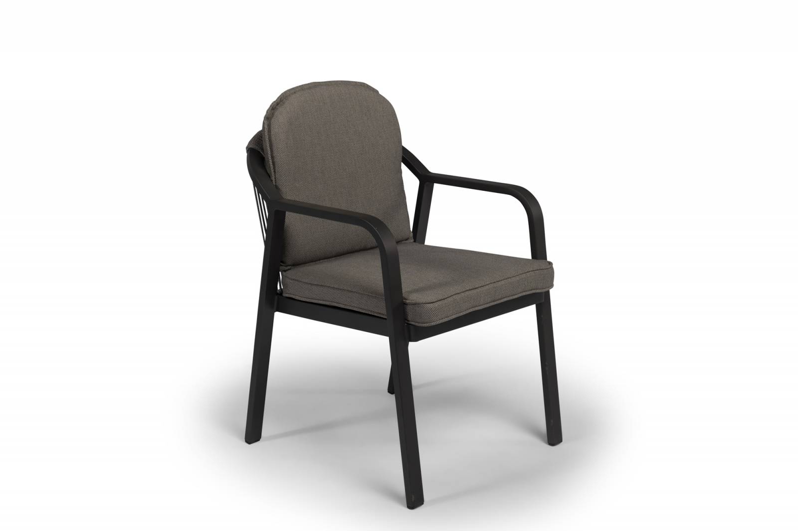 Tierra Outdoor Diningset Pep charcoal - Omnigo teak 150Øcm 7-delig