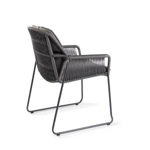 Tierra Outdoor Diningstoel Rivera charcoal