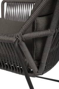 Tierra Outdoor Diningstoel Rivera charcoal