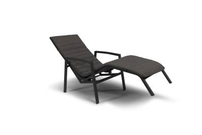 Tierra Outdoor Relaxstoel Wave antraciet