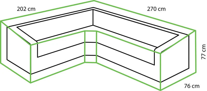 Tierra Outdoor Loungesethoes Liv links 270x202cm