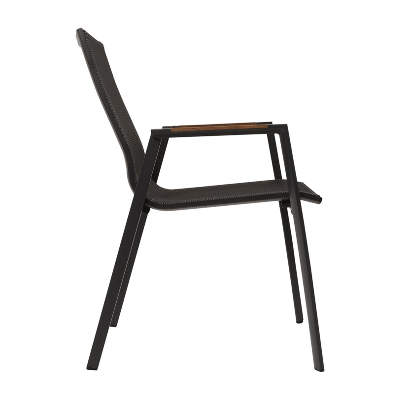 Lesli Living Stapelstoel Tarragona teak negro