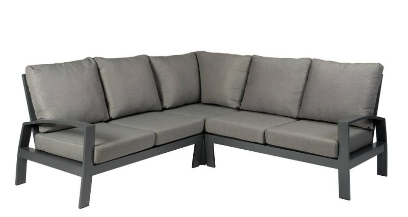 Tierra Outdoor valencia loungehoek 3-delig charcoal