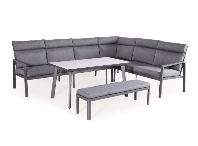 Tierra Outdoor Loungehoek Antonio Charcoal 4-delig showmodel